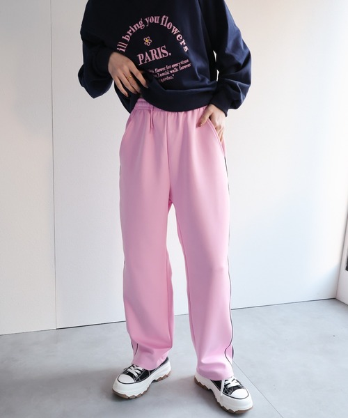 パンツ 「セットアップ対応」配色トラックジャージ/パンツ レディース | LACーVERT | 02