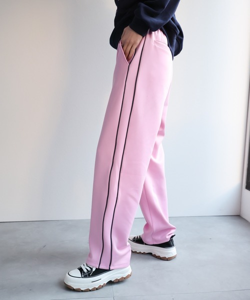パンツ 「セットアップ対応」配色トラックジャージ/パンツ レディース | LACーVERT | 10