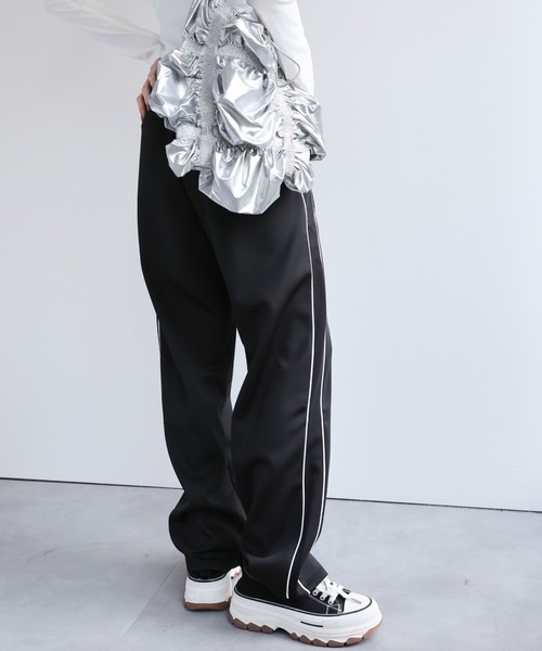 パンツ 「セットアップ対応」配色トラックジャージ/パンツ レディース | LACーVERT | 13