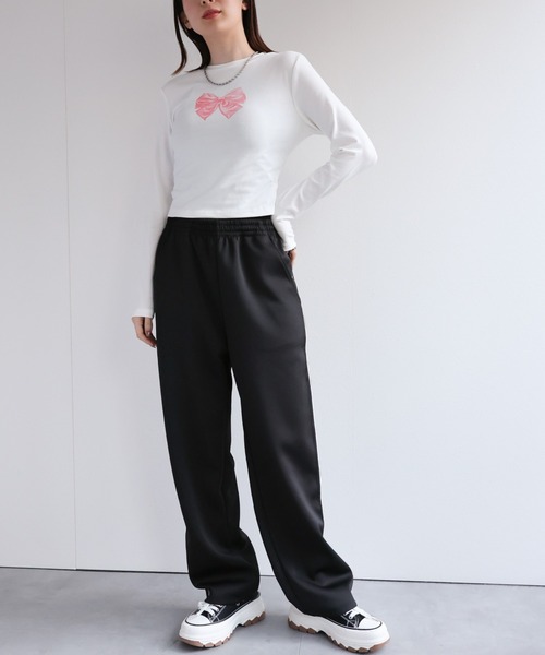 パンツ 「セットアップ対応」配色トラックジャージ/パンツ レディース | LACーVERT | 16