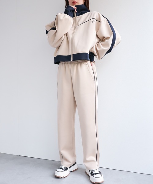 LACーVERT パンツ 「セットアップ対応」配色トラックジャージ/パンツ