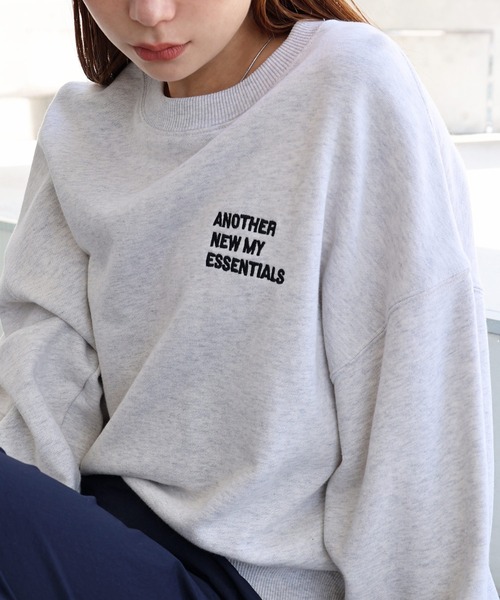 新品 mame 刺繍入りグレー トレーナー ANME トレーナー スウェット 「新色・新サイズ追加」ロゴ刺繍