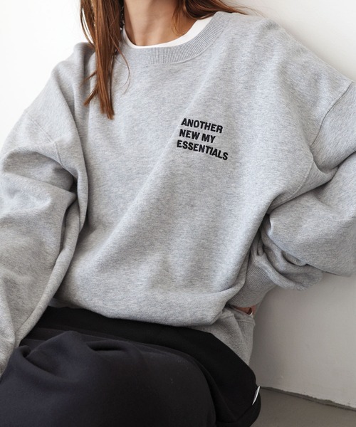 ANME スウェット2色 ANME トレーナー スウェット 「新色・新サイズ追加」ロゴ刺繍
