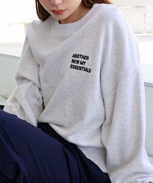 ANME トレーナー スウェット 「新色・新サイズ追加」ロゴ刺繍ANME裏毛