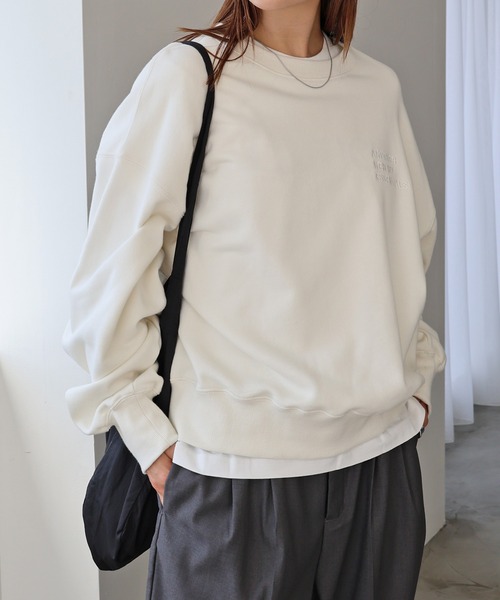 ANME トレーナー スウェット 「新色・新サイズ追加」ロゴ刺繍ANME裏毛