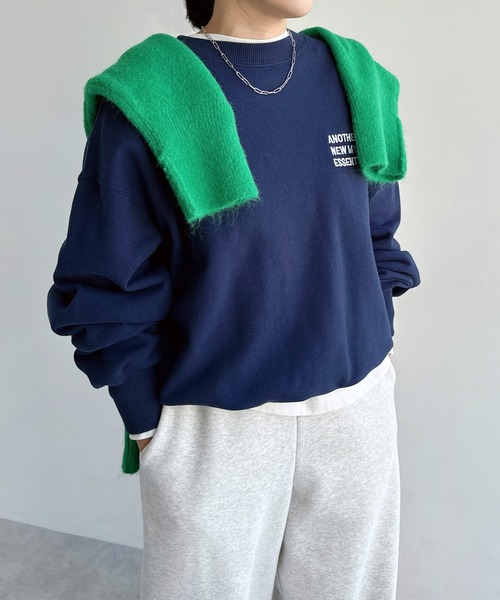 ANME トレーナー スウェット 「新色・新サイズ追加」ロゴ刺繍ANME裏毛