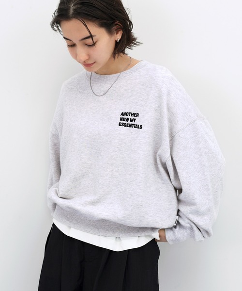 ANME トレーナー スウェット 「新色・新サイズ追加」ロゴ刺繍ANME裏毛