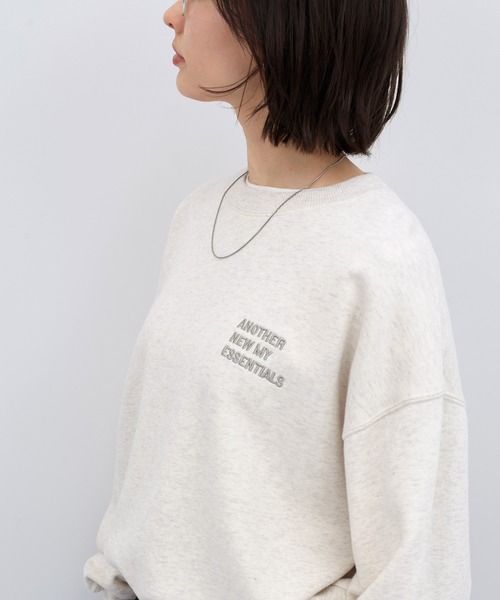 ANME トレーナー スウェット 「新色・新サイズ追加」ロゴ刺繍ANME裏毛