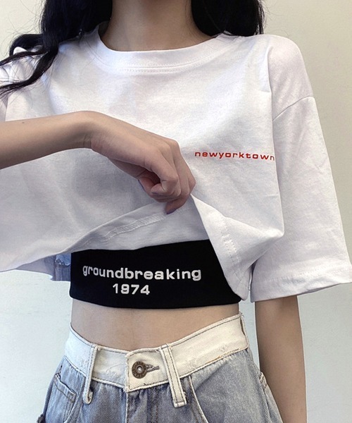 miniministore（ミニミニストア） tシャツ 半袖 ヘソ出しtシャツ