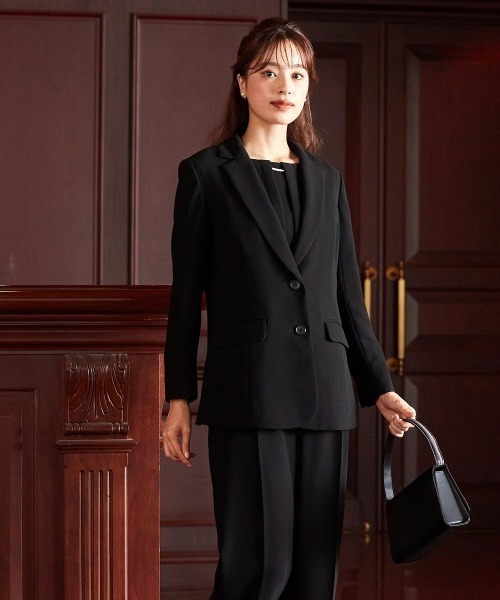 ニッセン　フォーマル3点セットスーツ ニッセン（nissen） セットアップ 「喪服・礼服」洗える防しわ