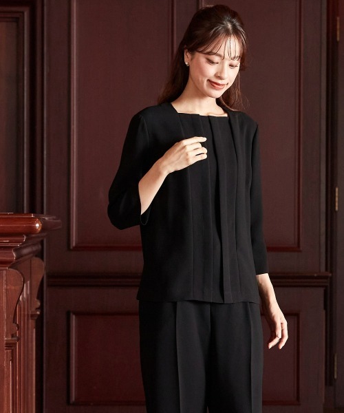 ニッセン（nissen） セットアップ 「喪服・礼服」洗える防しわ