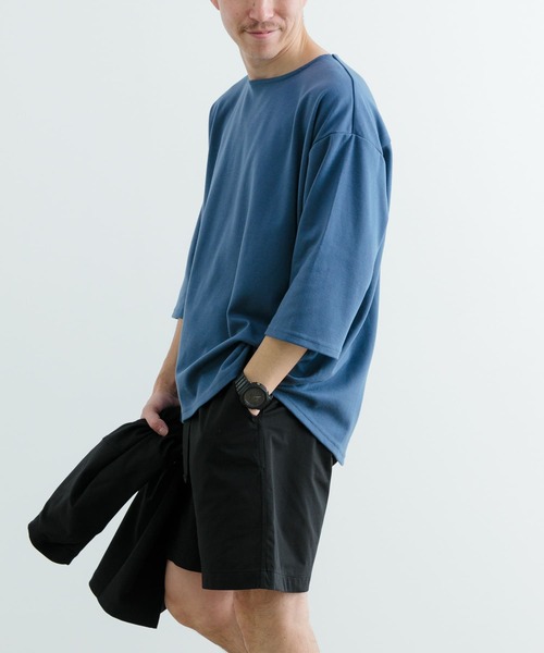 ITEMS URBANRESEARCH tシャツ 接触冷感 ポンチ 7分袖 Tシャツ