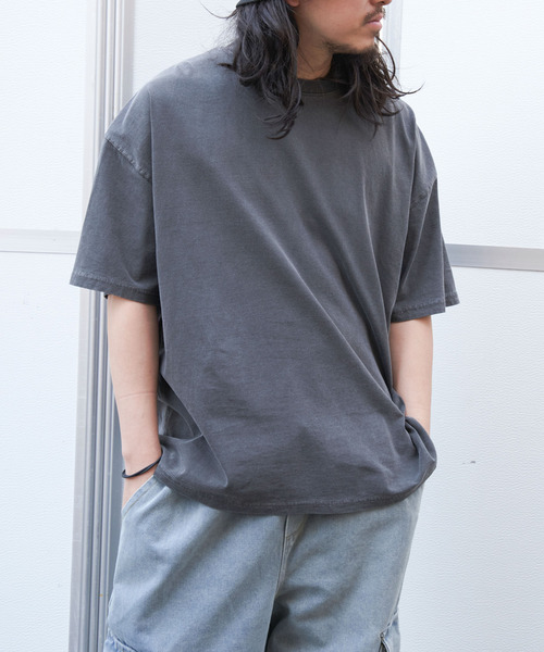 VENCE EXCHANGE tシャツ ピグメントバンダナTシャツ メンズ