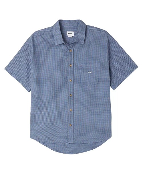 OBEY（オベイ） シャツ 半袖 半袖シャツ リラックスシルエット 格子柄