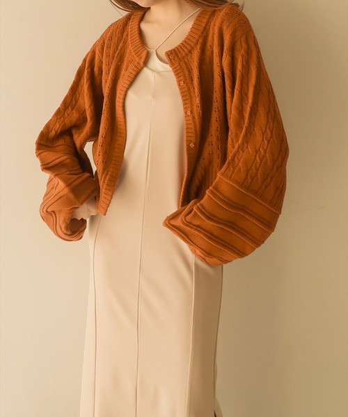 mideal カーディガン spring color cardigan / スプリングカラー  