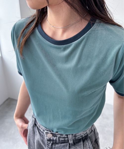 EPIMI E'PIMMY tシャツ シアーベロアリンガーTシャツ レディース