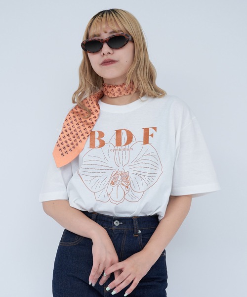 CIAOPANIC（チャオパニック） tシャツ 半袖 BDFフラワーロゴTシャツ