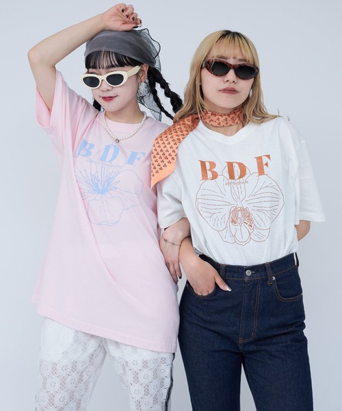 CIAOPANIC tシャツ BDFフラワーロゴTシャツ レディース メンズ