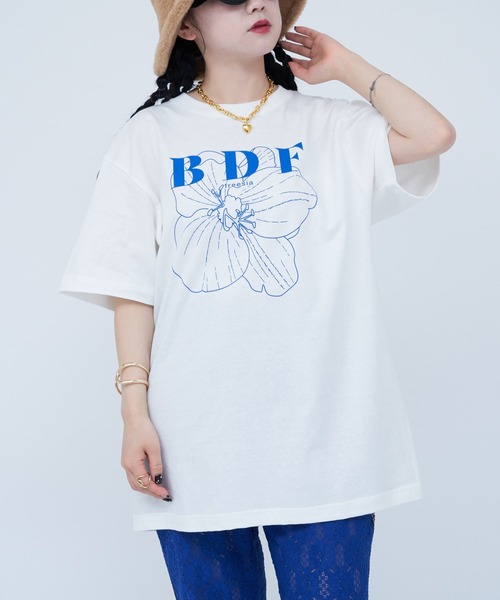 CIAOPANIC tシャツ BDFフラワーロゴTシャツ レディース メンズ