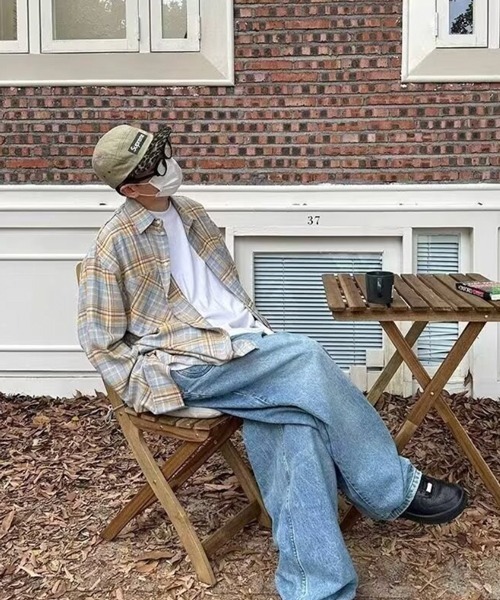 NOWLE（ノウル） シャツ 「NOWLE」オンブレチェック ブロックチェック