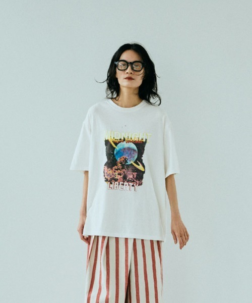 tシャツ COMIC PRINT TEE レディース