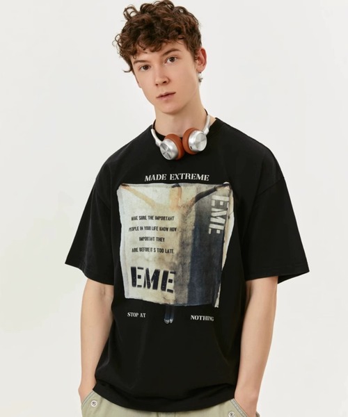 tシャツ A'GEM/9 × .kom 「MadeExtreme/メイドエクストリーム」 デザイン 半袖カットソー レディース