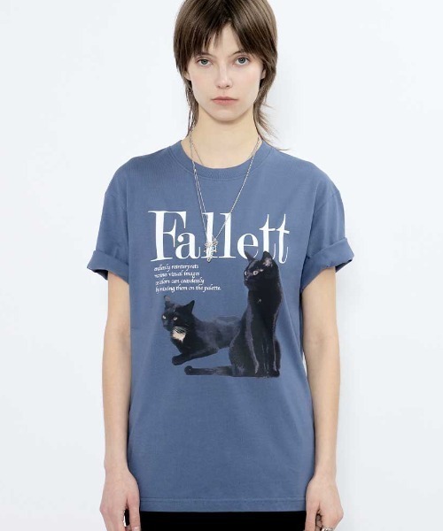 Tシャツ・カットソー Fallett Nero Wappen Short Sleeve 4HA099 Fallett tシャツ A'GEM/9 × .kom 「FALLETT/ファレット」 DEUX