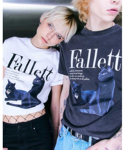 Fallett チェリー プリンティング オーバーフィット 半袖Tシャツ チェリープリントオーバーサイズ 半袖Tシャツ[品番：KH000015524