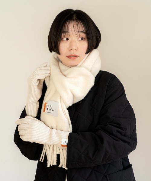 Wpc. マフラー ストール ONDOO ボリュームフリンジマフラー レディース