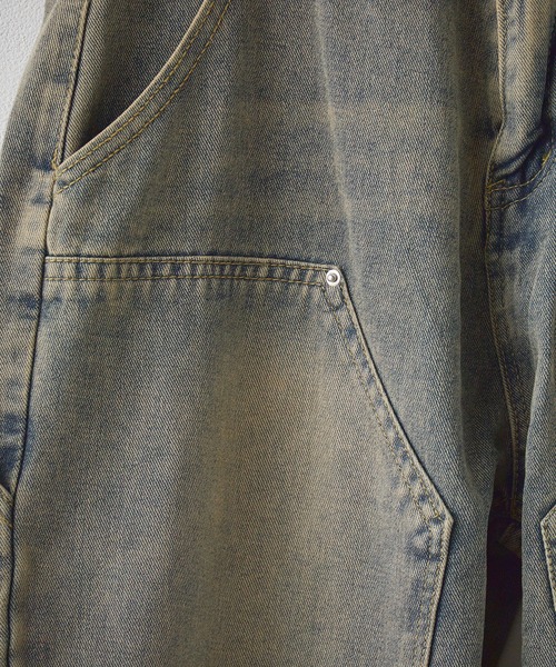 ALL RUNS ジーンズ ヴィンテージ 加工 ペインターデニムパンツ