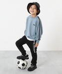 パンツ デビラボ プリント 裏起毛 パンツ キ...の詳細画像1