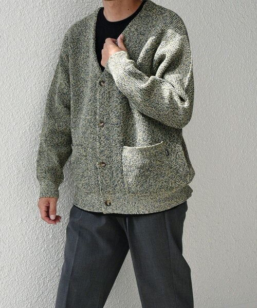 SHIPS any カーディガン any: 「手洗い可能」メランジ カラー ミックス