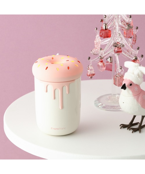 48台セット USB 加湿器 白 ピンク 新品 Francfranc（フランフラン） ミニ USB加湿器 ドーナツ ライトピンク