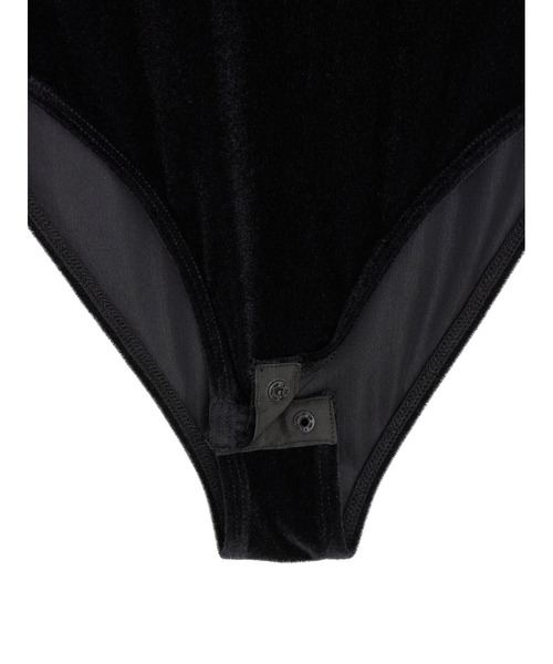 Ameri（アメリ） tシャツ UND SIDE SHEER VELOUR BODYSUIT TOP