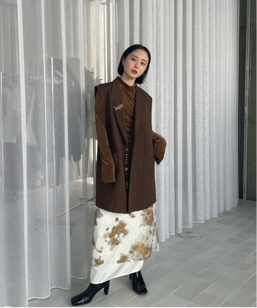 アメリヴィンテージ UNDULATE SHEER TOP Ameri（アメリ）の「UNDULATE SHEER TOP（シャツ/ブラウス）」 - WEAR