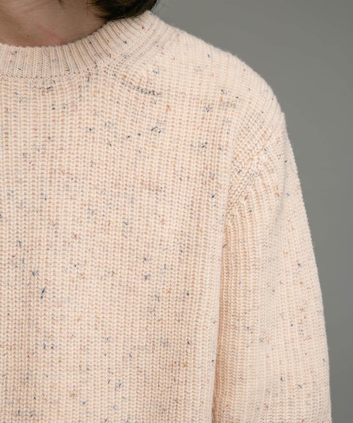 【美品】アウール　ウォッシャブルニット　ホワイト✖️ネイビー2枚組　Ｌ セール】ウォッシャブルウールタートルワイドプルオーバー