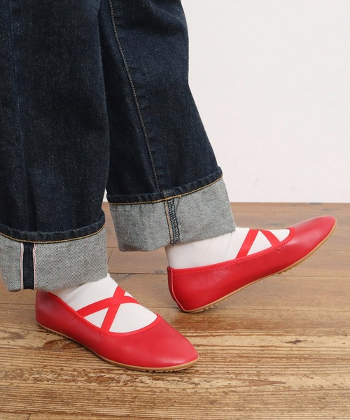 Dot＆Stripes CHILD WOMAN バレエシューズ パンプス ANNIEL 革