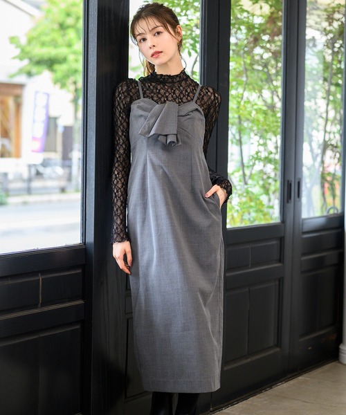 MISCH MASCH（ミッシュマッシュ） ワンピース ねじりリボンキャミ