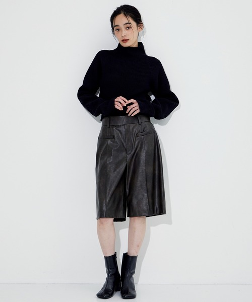 STUDIOUS ニット セーター 「STUDIOUS/ステュディオス」クロップド  