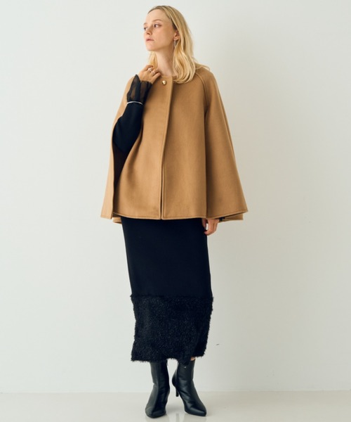 ROUGE VIF Sophie ワンピース 「一部店舗限定」リブボートネックヘム  