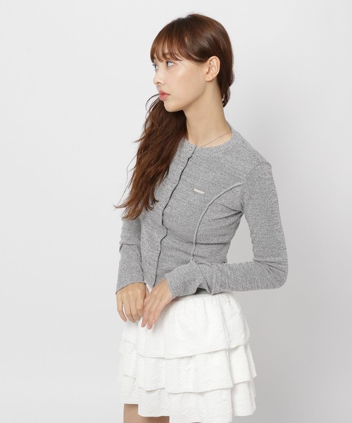 カーディガン MAGPIE ROBIN／スウェットスナップカーデ レディース MAGPIEROBIN カーディガン MAGPIE ROBIN／スウェットスナップ