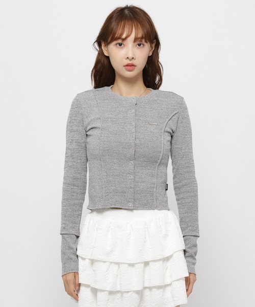カーディガン MAGPIE ROBIN／スウェットスナップカーデ レディース MAGPIEROBIN カーディガン MAGPIE ROBIN／スウェットスナップ