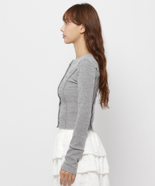 カーディガン MAGPIE ROBIN／スウェットスナップカーデ レディース MAGPIEROBIN カーディガン MAGPIE ROBIN／スウェットスナップ