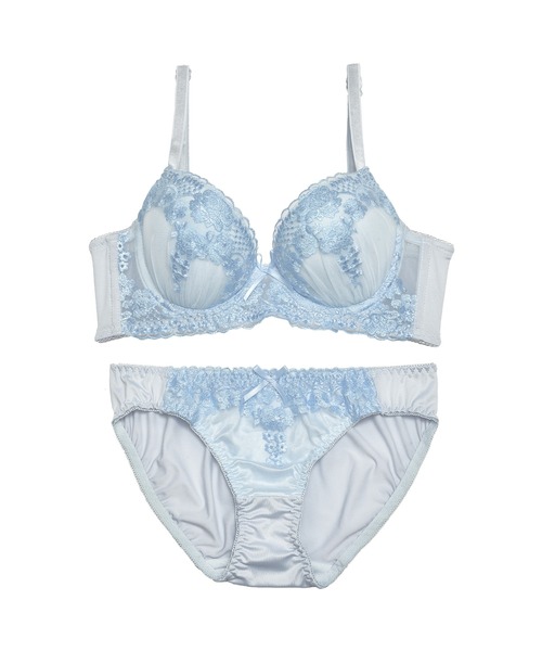 お値下げ！DR METHOD フラワープリントブラジャーショーツ3色セット フラワーブラジャー・ショーツセット（フラワーブーケ柄）（トリンプ