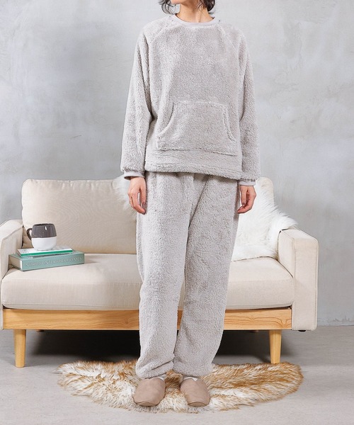 emesuelee パジャマ ルームウェア ふわふわモフモフゆったりパジャマ2