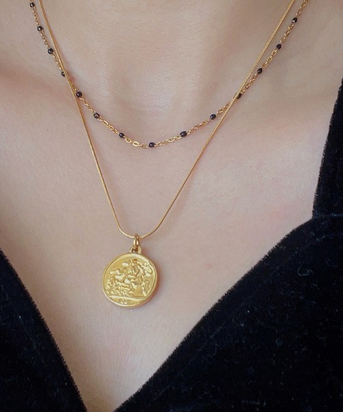 COO+i（クーイ） ネックレス サージカルステンレス コインペンダント