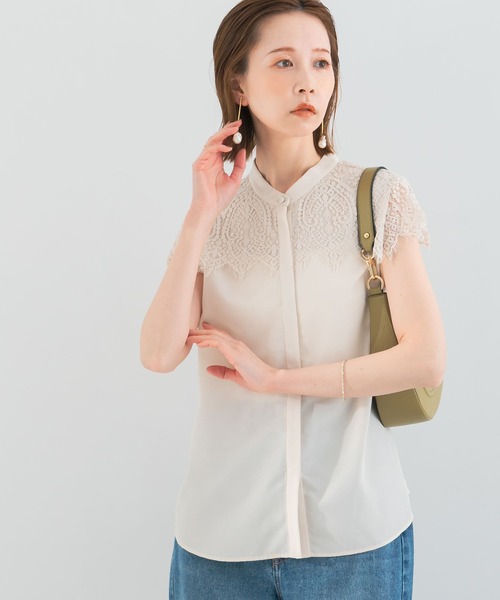 「URBAN RESEARCH ROSSO WOMEN」 ノースリーブブラウス FREE ホワイト レディース URBAN RESEARCH ROSSO WOMEN」 ノースリーブブラウス FREE オフ