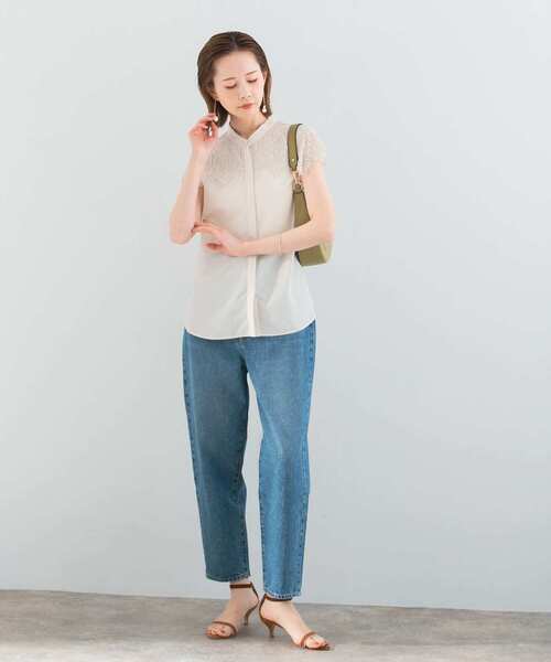 「URBAN RESEARCH ROSSO WOMEN」 ノースリーブブラウス FREE ホワイト レディース URBAN RESEARCH ROSSO WOMEN」 ノースリーブブラウス FREE