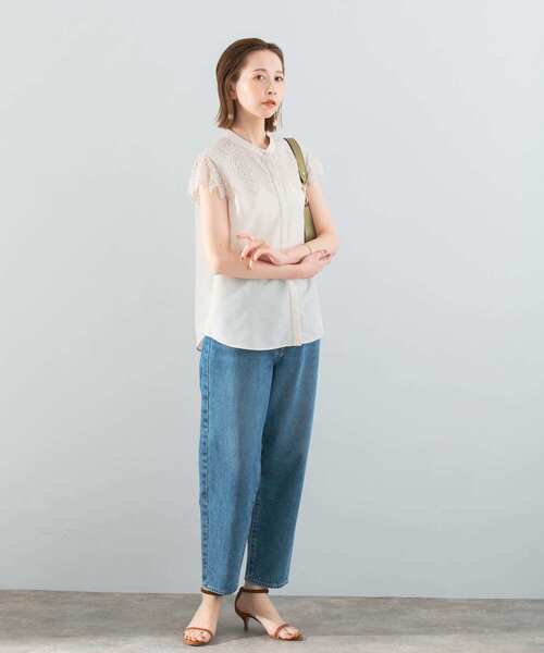 「URBAN RESEARCH ROSSO WOMEN」 ノースリーブブラウス FREE ホワイト レディース URBAN RESEARCH ROSSO WOMEN」 ノースリーブブラウス FREE オフ