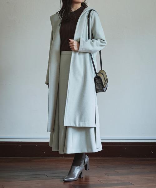 Sirin コート チェスターコート 圧縮ウールライクガウンコート「日本製